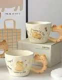 แก้วเซรามิก Lovely Cat 400ml